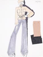 Karl Lagerfeld Fashion Drawing - Sold for $1,187 on 05-02-2020 (Lot 407).jpg